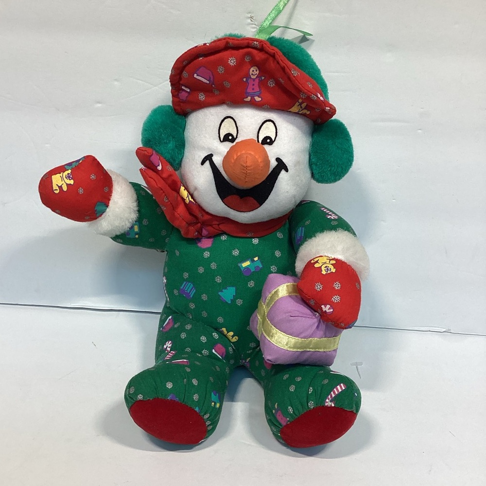 Trendmasters vintage Frosty The Snowman Plush Toy 1995 10”